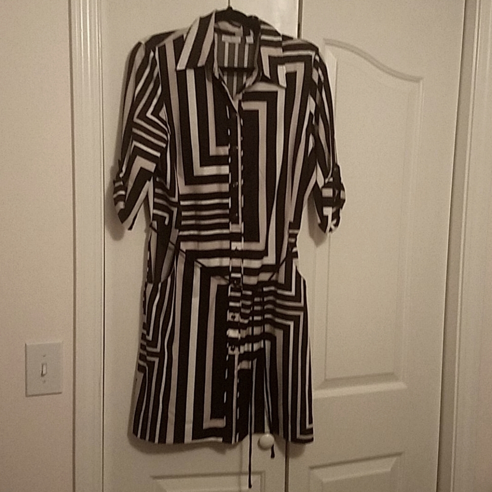 New york and co Button up shirt dress